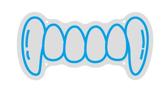 FANGS – LED Neon Sign