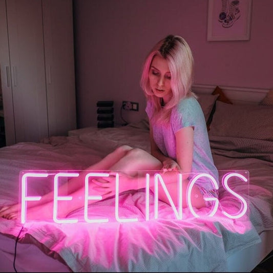 "FEELINGS" — LED Neon Sign