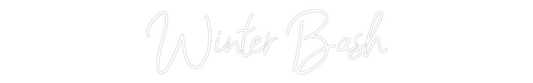 Custom Neon Sign: Winter Bash