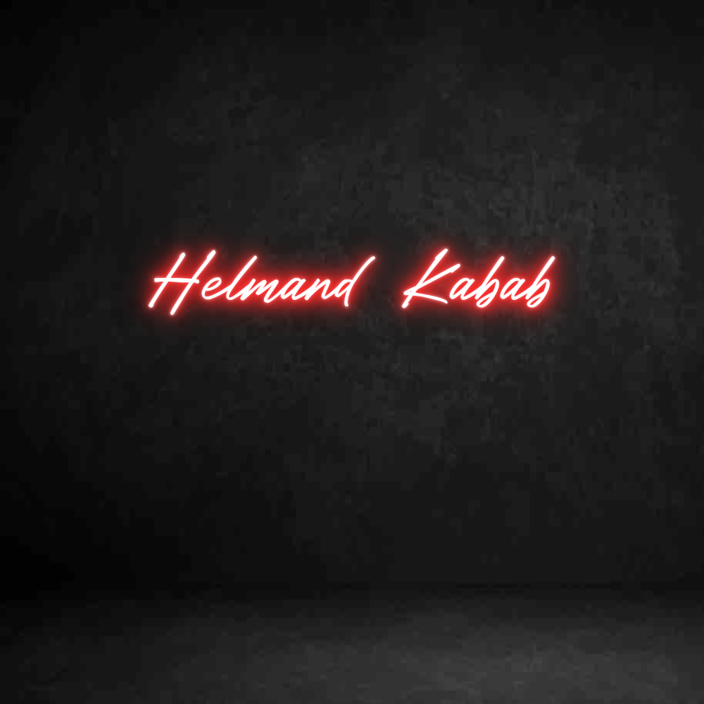 Custom Neon Sign: Helmand Kabab