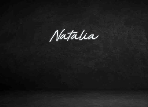 Custom Neon Sign: Natalia