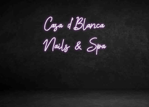 Custom Neon Sign: Casa d’Blanca...