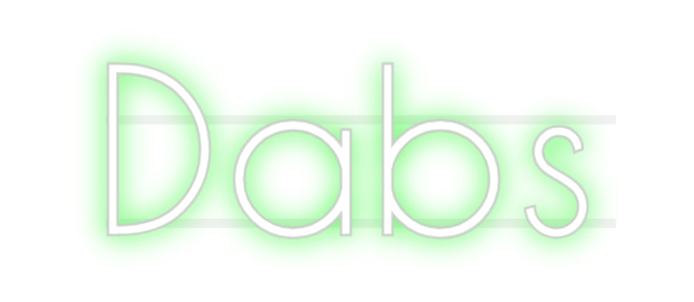 Custom Neon Sign: Dabs