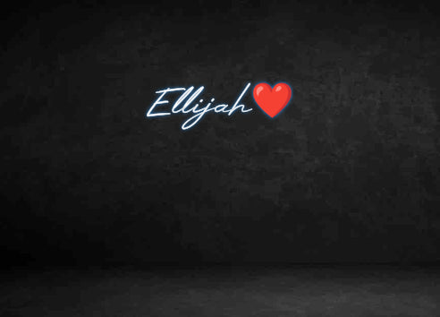 Custom Neon Sign: Ellijah❤️