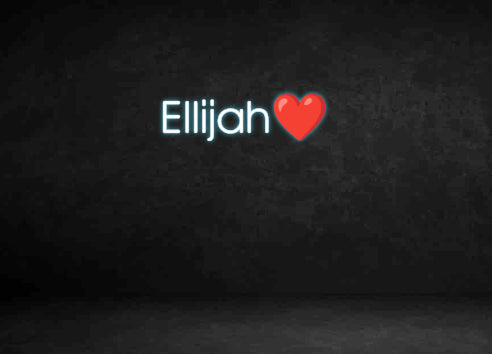 Custom Neon Sign: Ellijah❤️