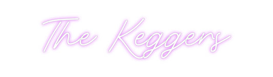 Custom Neon Sign: The Keggers