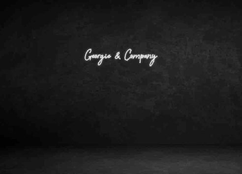 Custom Neon Sign: Georgie & Com...