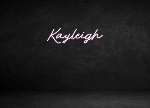 Custom Neon Sign: Kayleigh