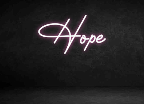 Custom Neon Sign: Hope