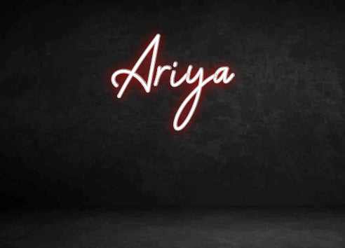 Custom Neon Sign: Ariya