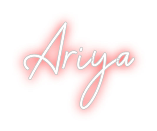 Custom Neon Sign: Ariya