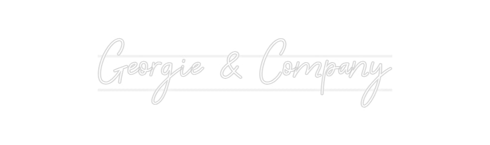 Custom Neon Sign: Georgie & Com...