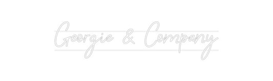 Custom Neon Sign: Georgie & Com...