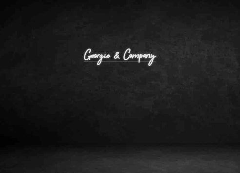 Custom Neon Sign: Georgie & Com...