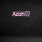 Custom Neon Sign: Azah♡