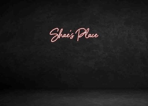 Custom Neon Sign: Shae’s Place