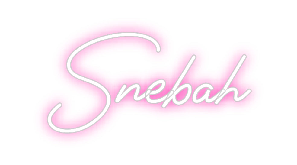 Custom Neon Sign: Snebah