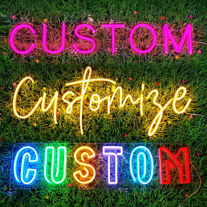 Custom Text - Quotes, Wedding Surnames, Any Text - LED Neon Sign