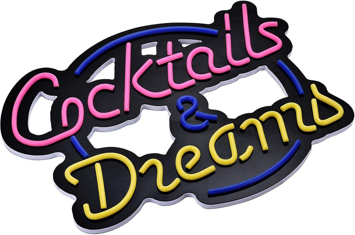 "Cocktails & Dreams" - Bar Style LED Neon Sign