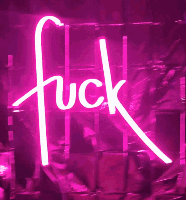 "F-WORD" — [hot pink] LED Neon Sign