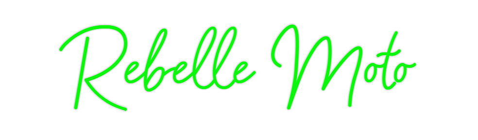 Custom Neon: Rebelle Moto