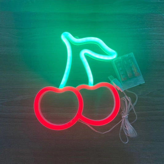 Cherries — [red//green] LED NEON SIGN