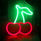 Cherries — [red//green] LED NEON SIGN