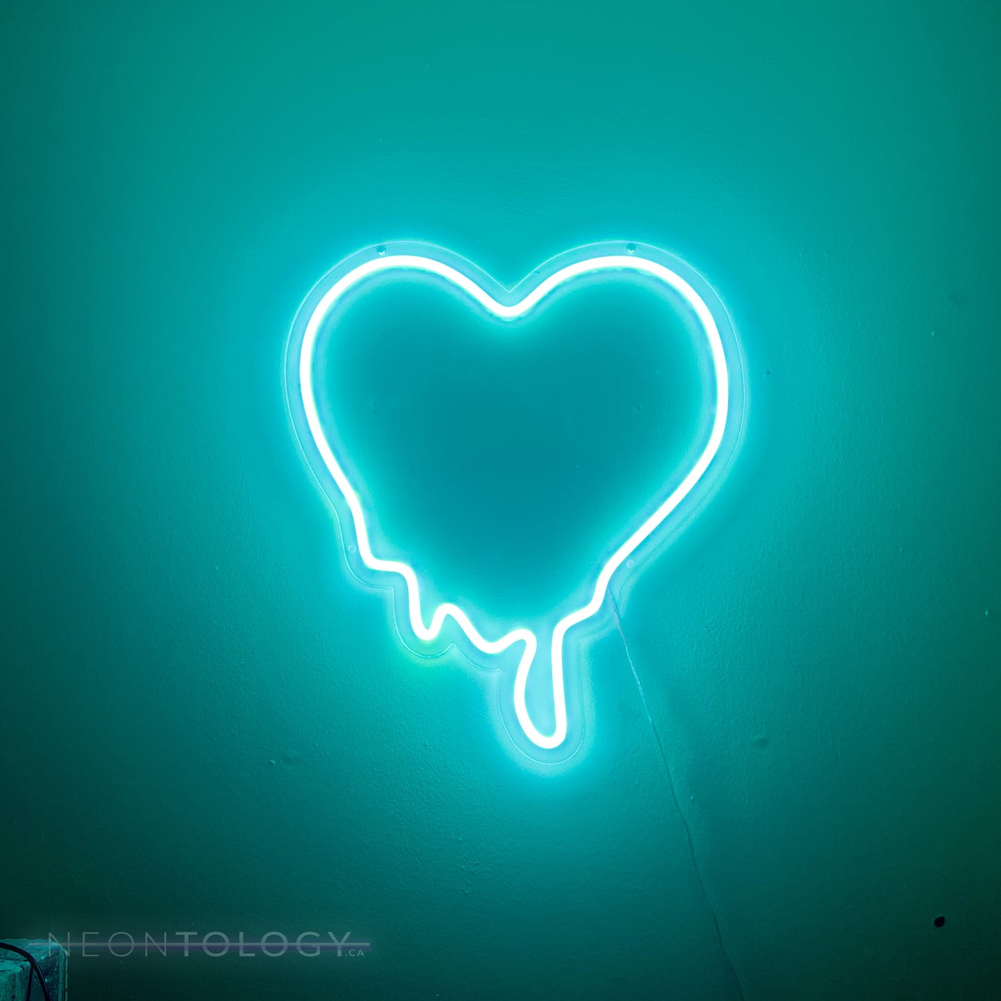 Melting Heart ♡  — [teal] Neon Light